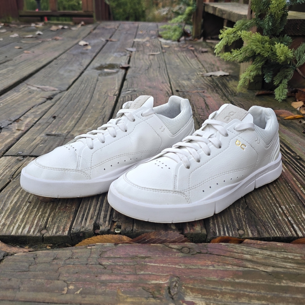 On Running, Womens, The Roger Centre Court, White, Gray Gold, Size 6.5
